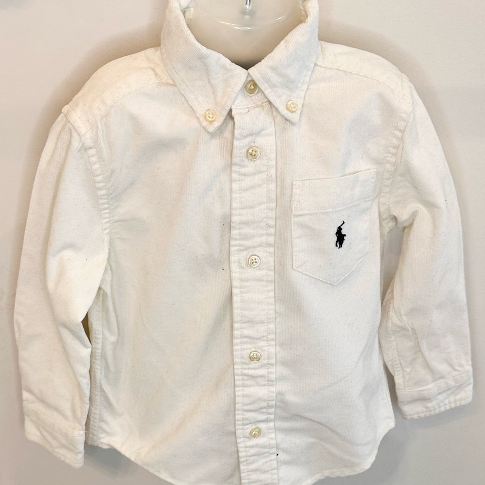 Ralph Lauren Cream Corduroy Oxford Shirt